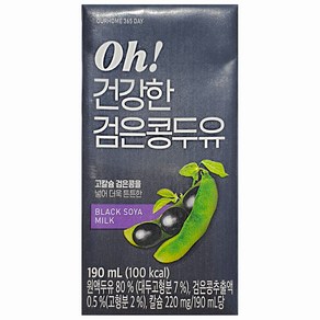 연세 365일 건강한 두유 검은콩 190ml 24팩, 48개