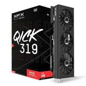 XFX Speedste MERC310 AMD Radeon RX 7900XTX 블랙 게이밍 그래픽 카드 24GB GDDR6 RDNA 3 RX-79XMERCB9 포함, RX 7700 XT, 9) RX 7700 XT