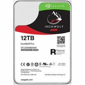 씨게이트 Seagate ST12000NE0008 iron wolf 12TB 7200RPM SATA 6 Gb/s 3.5 