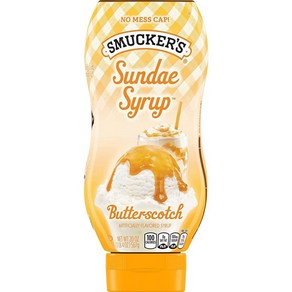 Smucke's Sundae 시럽 버터스카치 향 시럽 591.5ml(20온스), 1개