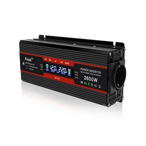 녹원 한국형 콘센트 순수정현파 차량용 인버터 12V & 24V 지속출력 1500W 최대출력 2600W, 1개