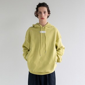 [꼼소넛] Revesed face hoodie (Lime) [Unisex]