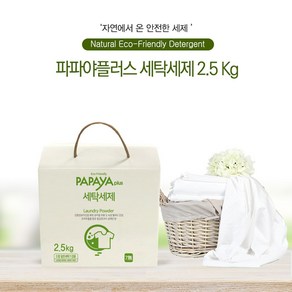 친환경 분말 세탁세제 2.5kg, 1개