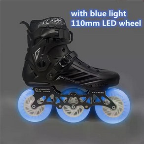 Mine10 인라인 스케이트 신발 롤러블레이드, 3X110mm LED14, 40, 1개