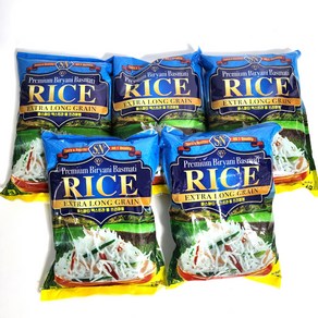 Basmati ice 바스마티 쌀 안남미 긴쌀 5kg, 5개