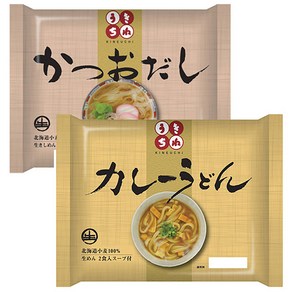 기네우치우동 2종세트 (가츠오다시우동2식 카레우동2식), 185g, 1개