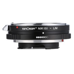 KnF NIK (G)-LM 렌즈변환 어댑터 니콘 G 렌즈 > 라이카 M 바디 -뒤캡옵션 _무반사코팅 Nikon G Lens to Leica M adapte (cap option), 1개