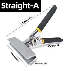 판금 벤딩 플라이어 80mm/엘보 스트레이트 핸들 시머 크림핑 접이식 도구 다기능, 02 Staight-A, 1개