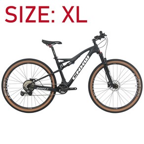 산악자전거 mtb자전거 카본 자전거 풀 서스펜션 바이크 29 SMLXL 디스크 브레이크 11S M Bicicleta ao Com, xl(190 이상), 1개