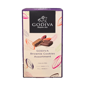 코스트코 GODIVA 고디바 브라우니 쿠키 480G 다크&밀크, 1개