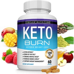 Toplux Keto Bun 케토 다이어트 보조제 1200mg 60캡슐, 60정, 1개