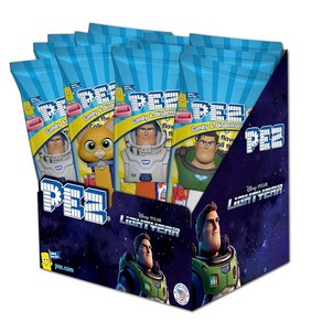 PEZ Lightyear 16.4g(0.5온스) 다양한 캔디 디스펜서 (12개 팩)