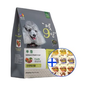 펫9단 전연령견용 푸들 기능성 사료, 오리, 1.8kg, 1개