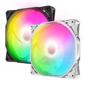 다크플래쉬 D6S 140 RGB 1PACK (화이트) 케이스쿨러, 1