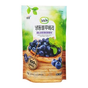 [뉴뜨레] 냉동블루베리 미국산A등급 1kg /드라이아이스 포장, 5개