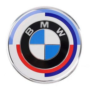 BMW 50주년 엠블럼 로고 M마크 튜닝 핸들캡 45mm