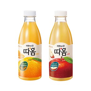 따옴주스730ml 오렌지3+사과3 냉장무료배송