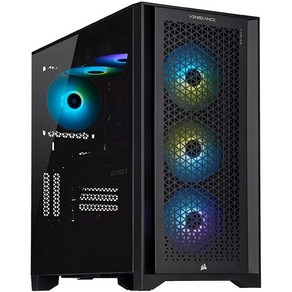 Cosai Vengeance i7400 시리즈 게이밍 PC - 리퀴드 쿨링 인텔® 코어™ i9 12900K CPU - NVIDIA® GeFoce RTX™ RTX 4090, 3000 시리즈 GPU, i5 12600K / 3070, 1개