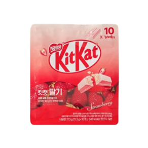 KitKat 딸기 초콜릿 과자 10p, 2개, 113g