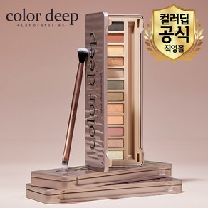 [공식몰] 컬러딥 글램쉬머브릭 12색 아이섀도우 팔레트, 1개, 단품