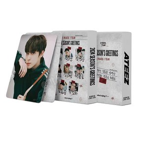 에이티즈 ATEEZ 더 월드 에피소드 파이널 윌 2024 시즌그리팅 포토카드 로모카드 포카 55장 60장 세트, 01