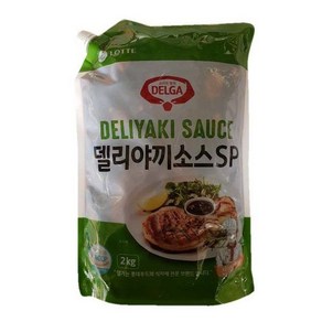 델리야끼소스 2kg 롯데 데리야끼소스 파우치캡 머치바잉, 1개