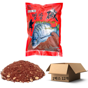 감성돔 전용 집어제 명장 1Box(12ea) 순수 천연 100% 원투력 집어력 극대화, 12개