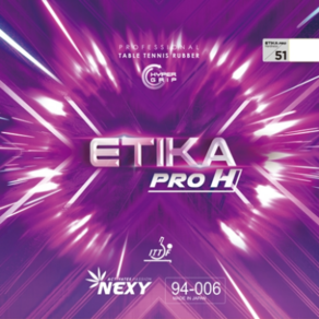 넥시 탁구러버 에티카 프로 H ETIKA PRO H(경도 51도), 흑색 (2.2mm), 1개