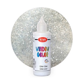 비바 글라스 데코 스티커 펜 30 Glitte Silve 90ml Viva Window Colo