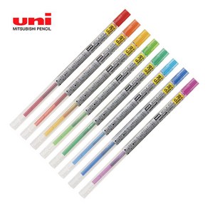 유니 스타일핏 시그노 리필 0.38mm (UMR-109-38) (10개입), 블랙, 블랙, 1세트