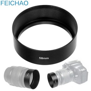 카메라 렌즈후드 호환 캐논 니콘 소니 DSLR 카메라 렌즈 보호기 범용 메탈 후드 40.5mm 49mm 52mm 77mm