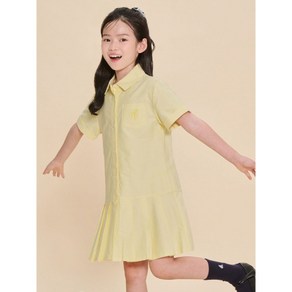 BEANPOLE KIDS Reedition 옥스포드 셔츠형 원피스 옐로우 BI4871G06E 마감임박!!!, 110, 노란색(골드)