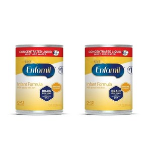 엔파밀 분유 액상 인펀트 포뮬라 384ml 2팩 Enfamil Concentrated Liquid Infant Formula Milk-based Baby