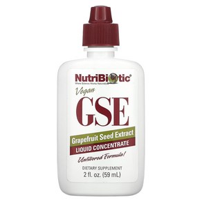 NutiBiotic 비건 GSE 왕귤 씨앗 추출물 농축액 59ml(2fl oz), 59ml, 1개