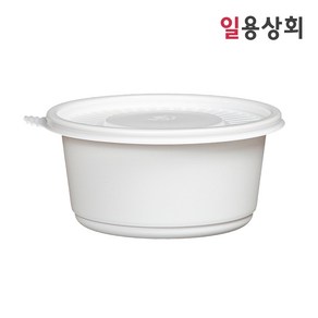 [ILYONG] 원형 죽용기 TY 140파이 중 570ml 600세트 백색, 600개, 1세트