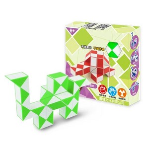 Moyu Cubing Classoom 36 스네이크 스피드 큐브 트위스트 매직 퍼즐 Fo Kids Paty Favous 다채로운 교육 완구, [02] Geen Magic Rule, 1개