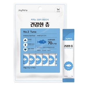 조이펫 고양이 건강한츄 참치 72g (12g x 6개입), 1개, 참치치