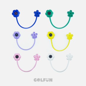 [GOLFUN] 데이지 티걸이 티꽂이 티홀더 롱티세트, 그린, 1개