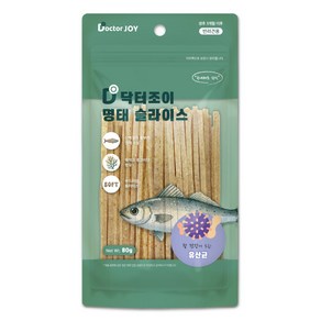 닥터조이 명태슬라이스 강아지간식 유산균 80g, 단품, 단품, 1개