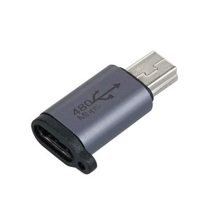 IH699 컴스 USB C타입 to 미니 5핀 변환 젠터 / Type-C (F) to Mini 5Pin (M) 구형 스마트폰 카메라 충전, 1개