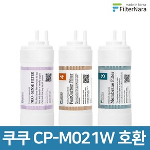 쿠쿠 인앤아웃 정수기 CP-M021W 프리미엄 호환 필터 기본세트