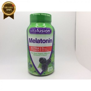 vitafusion 비타퓨전 엑스트라 스트렝스 잠웰 5mg 구미 블랙베리 총 216개 2012년 03월 25일, 1개, 216정