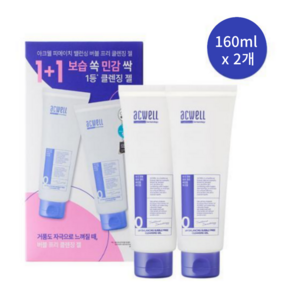 아크웰 피에이치 밸런싱 버블 프리 클렌징젤 160ml 2개입, 2개