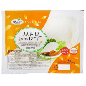 싱그람 슬라이스 쌈무 새콤한맛 1kg, 1개