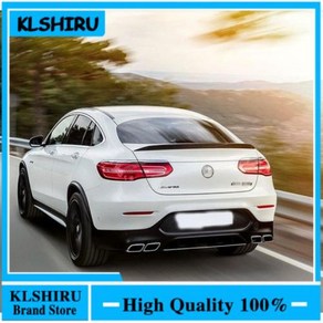 ABS 자동차 리어 윙 스포일러 메르세데스 GLC 클래스 쿠페 GLC300 GLC250 2016-2018 스포일러 벤츠 GLC 쿠페 GLC43 GLC260, 3)빨간