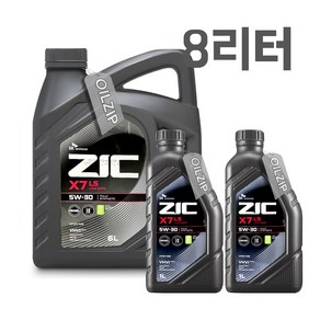 ZIC X7 LS 5W30 6L 1개 +1L 2개 디젤 엔진오일, 3개, 1L