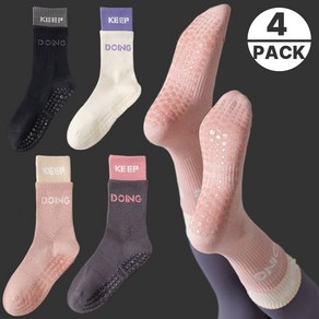 ZENTIO 필라테스 요가 양말 논슬립 미끄럼방지 발편한 SOCKS 4종세트