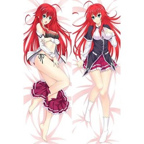 애니메이션 고등학교 DxD 리아스 그레모리 바디 베개 커버 - 150x50cm (피치스킨)