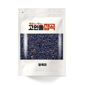 고인돌잡곡 국내산 찰흑미 흑미쌀 500g, 1개