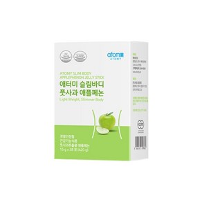 애터미 풋사과 체지방 감소 식약처인증 스틱 인정 다이어트 에터미 젤리 아토미, 1개, 28회분